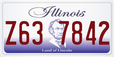 IL license plate Z637842