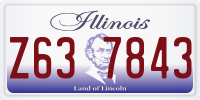 IL license plate Z637843