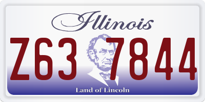 IL license plate Z637844