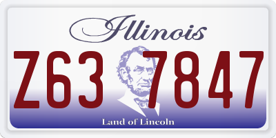 IL license plate Z637847