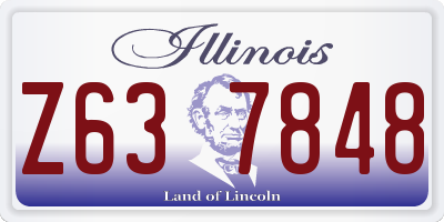IL license plate Z637848