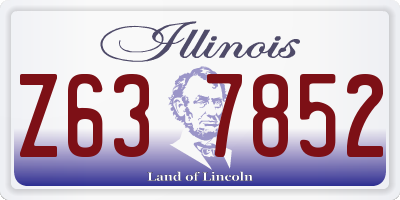 IL license plate Z637852