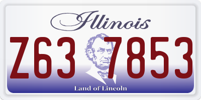 IL license plate Z637853