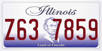 IL license plate Z637859