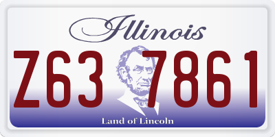 IL license plate Z637861