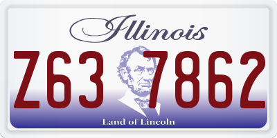 IL license plate Z637862