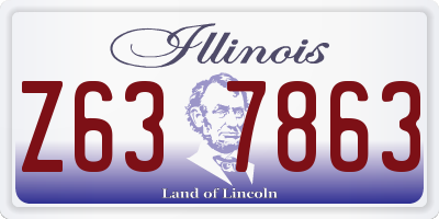 IL license plate Z637863