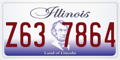 IL license plate Z637864