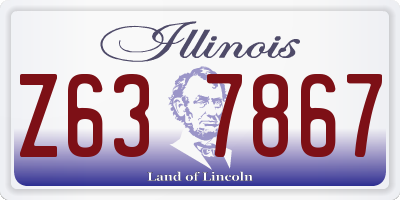 IL license plate Z637867
