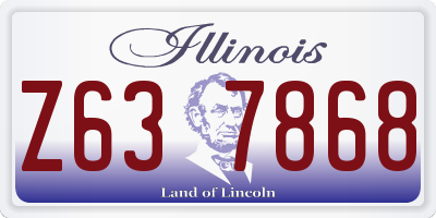 IL license plate Z637868