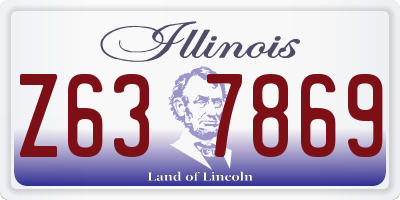 IL license plate Z637869