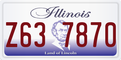 IL license plate Z637870