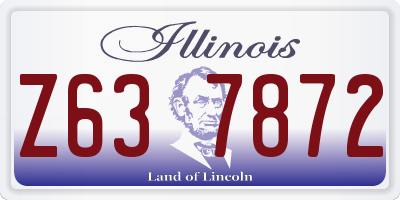 IL license plate Z637872