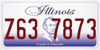 IL license plate Z637873