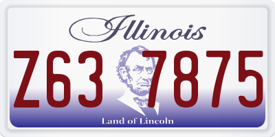 IL license plate Z637875