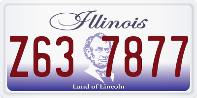 IL license plate Z637877