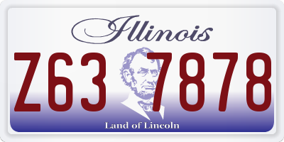 IL license plate Z637878