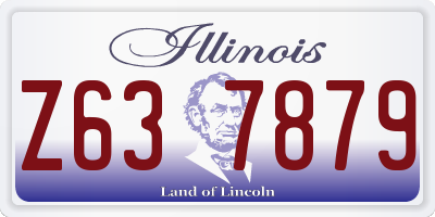 IL license plate Z637879