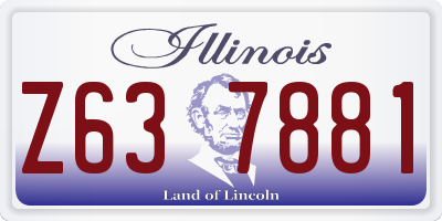 IL license plate Z637881