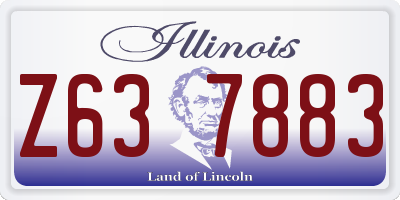 IL license plate Z637883