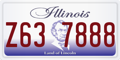 IL license plate Z637888