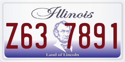 IL license plate Z637891