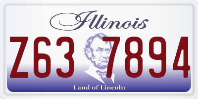 IL license plate Z637894