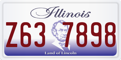 IL license plate Z637898