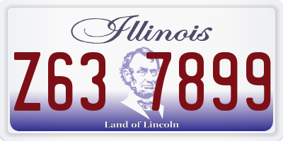 IL license plate Z637899