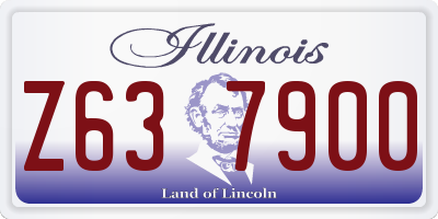 IL license plate Z637900