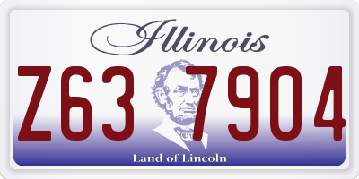IL license plate Z637904