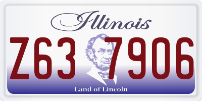 IL license plate Z637906