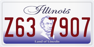 IL license plate Z637907