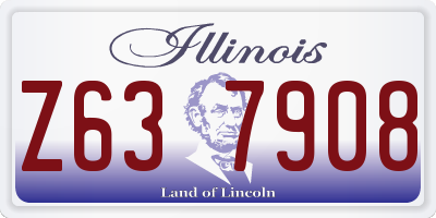IL license plate Z637908