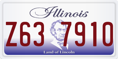 IL license plate Z637910