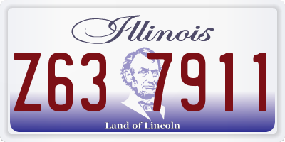 IL license plate Z637911