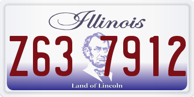 IL license plate Z637912