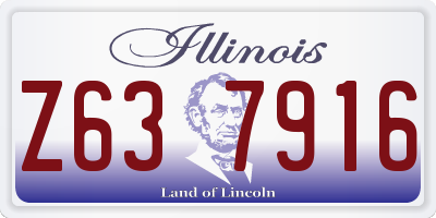 IL license plate Z637916