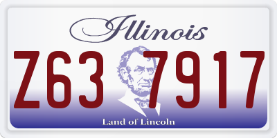 IL license plate Z637917