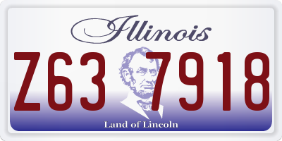 IL license plate Z637918