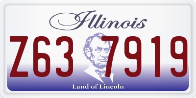 IL license plate Z637919
