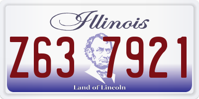 IL license plate Z637921