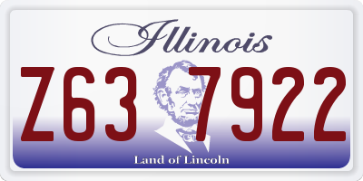 IL license plate Z637922