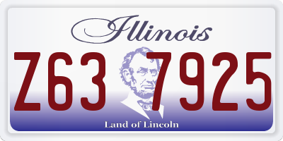 IL license plate Z637925