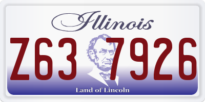 IL license plate Z637926