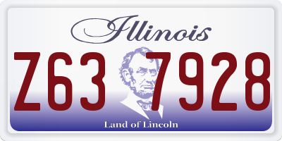 IL license plate Z637928