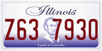 IL license plate Z637930