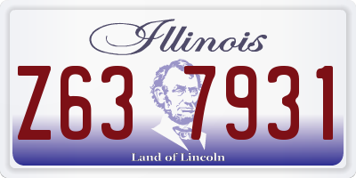IL license plate Z637931
