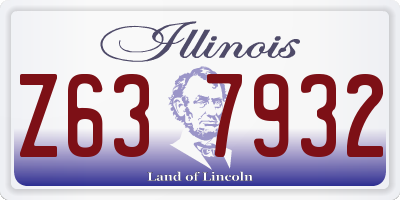 IL license plate Z637932