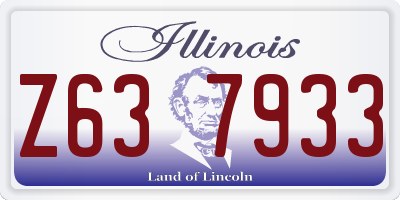 IL license plate Z637933
